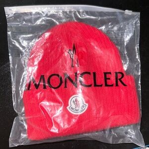 Red Moncler Beanie
